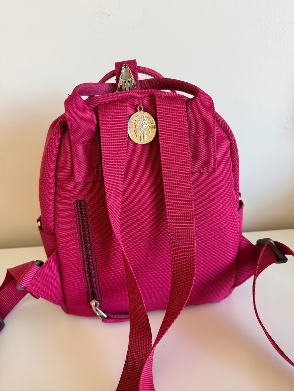 MOTHER Lucky Charms Mini Backpack in Maroon - Picture 6 of 10